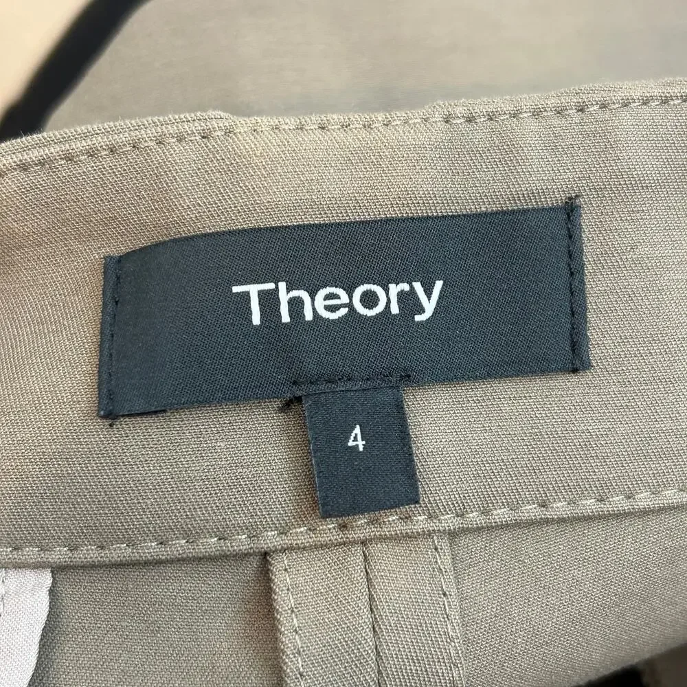 Theory Mini Stretch B. Double Stretch Shorts Khaki brown Size 4
NWOT - Picture 4 of 5